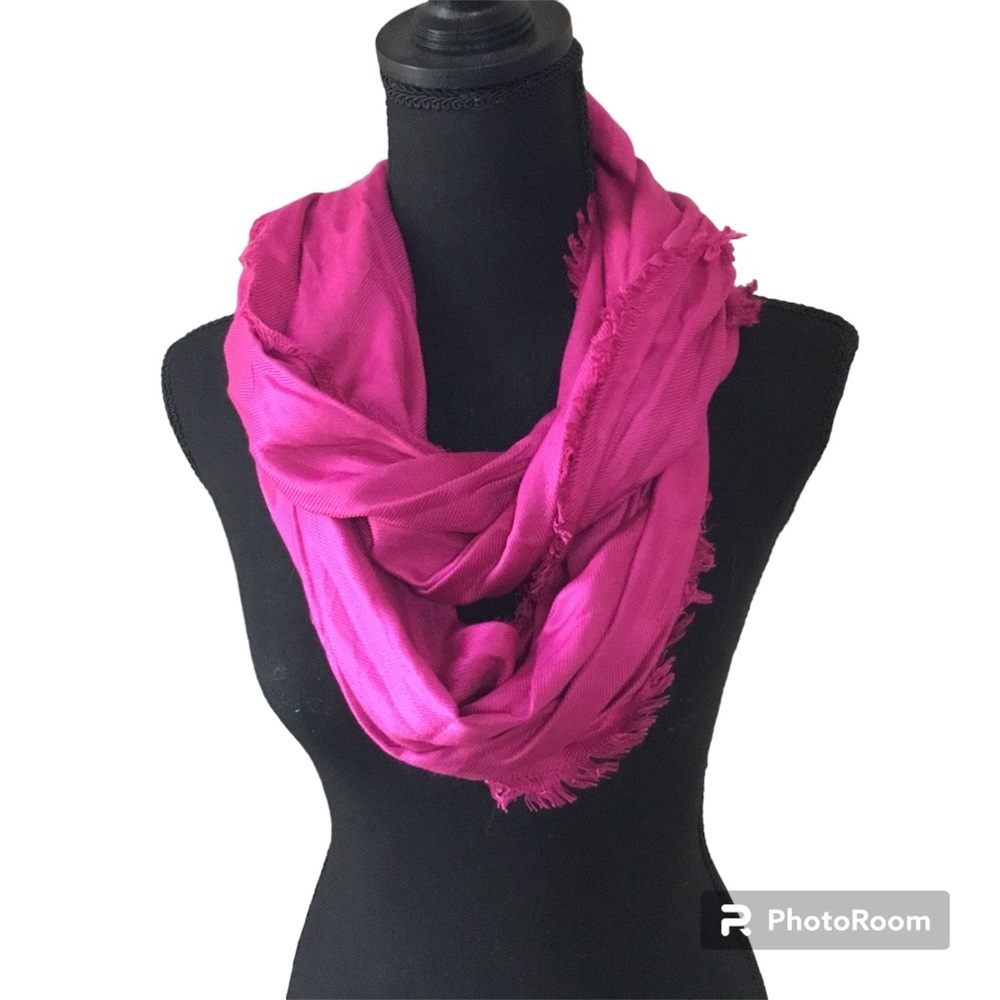 Barbie Pink Women’s 100% Viscose Infinity Scarf